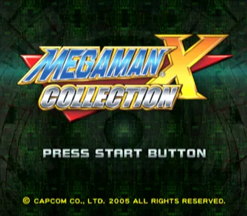 Mega Man X Collection screen shot title